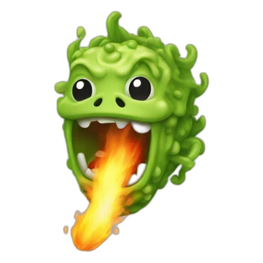 fire breathing evil wasabi sticker