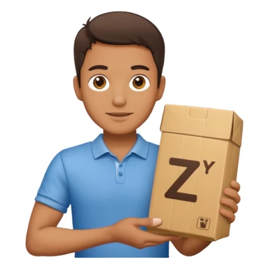 Man holding a Zyn package sticker