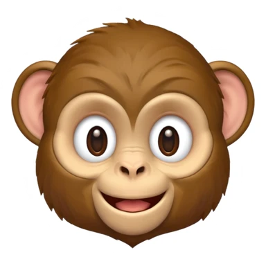 monkey being silly sticker