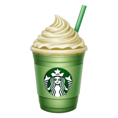 Starbucks green Frappuccino sticker