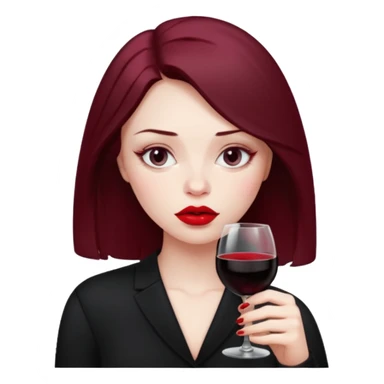 Bebendo vinho emo sticker