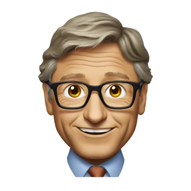 bill gates, extra nerdy sticker