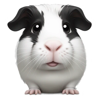 Black and white guinea pig sticker
