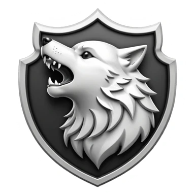 howling wolf crest sticker