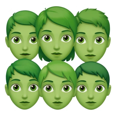 green people sticker