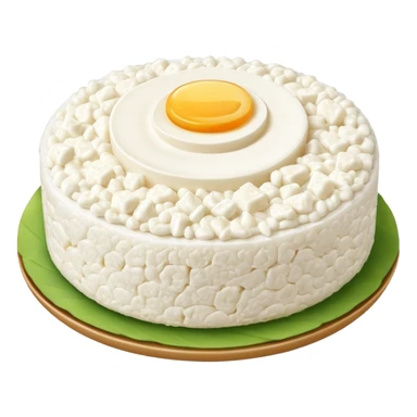 Cottage cheese on a rice cake  sticker