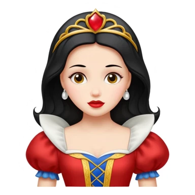 sash with snowwhite's face on it sticker