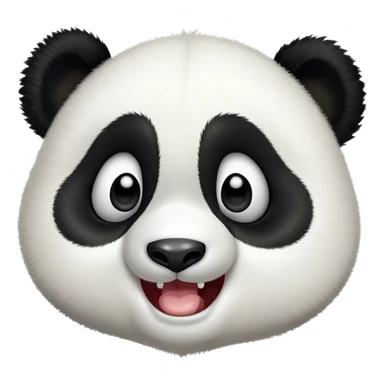 Cinematic Comical Baby Panda Portrait Emoji, Head tilted dramatically with an exaggeratedly amused expression, featuring a quirky, fluffy black and white Fur with wide, expressive eyes filled with playful disbelief, Simplified yet hilariously expressive features, highly detailed, glowing with a slightly sassy glow, high shine, dramatic yet playful, stylized with an air of cheeky mischief, bright and endearing, soft glowing outline, capturing the essence of a spirited and over-the-top baby panda, so meme-worthy it feels like it could roll its eyes into internet fame instantly! sticker