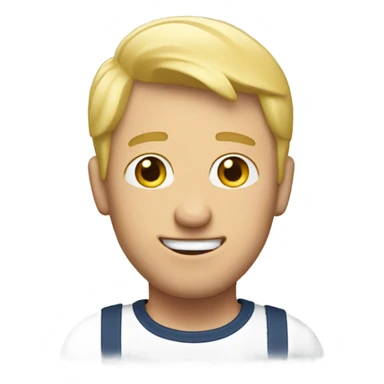 Funny man with short, blonde hair sticker