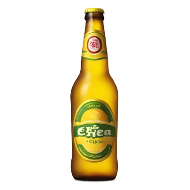 botellin cerveza amarillo sin marca sticker