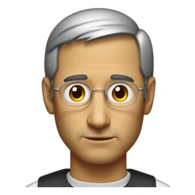 90s Steve Jobs with a sad tear running down his face similar to the Indian in the littering commercial  sticker