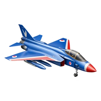 the french mirage fighter jet, and in the background the french flag sticker