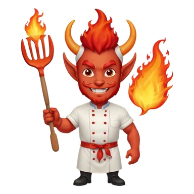SATAN CHEF ATTITUDE  MORE  sticker