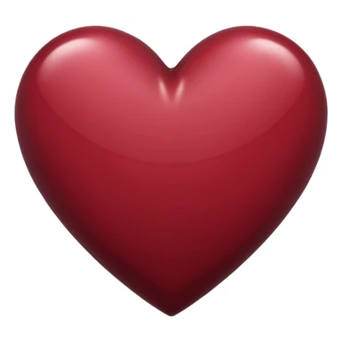 Maroon heart sticker