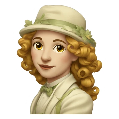 Art nouveau painter sticker