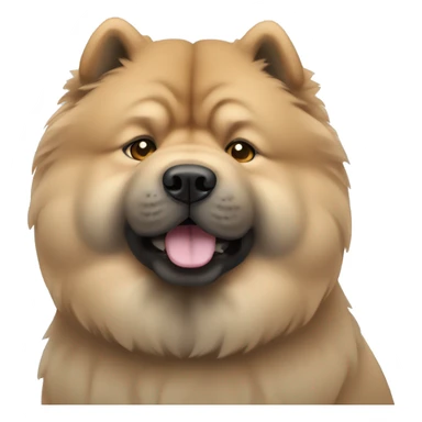  chow chow with blue gray eyes sticker