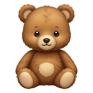 Cute flat-style teddy bear icon for infant daycare. i want to feel safe when see that teddy
 sticker