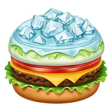 iceberg salad cut for burger sticker