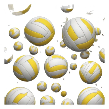 volleyball on black background sticker