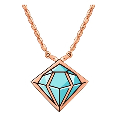 elegant rose gold diamond jewelry piece sticker