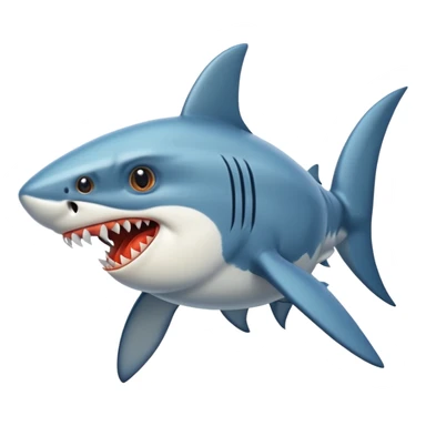 Shark mixed with chicken sticker