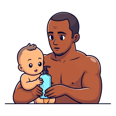 diddy with babyoil sticker