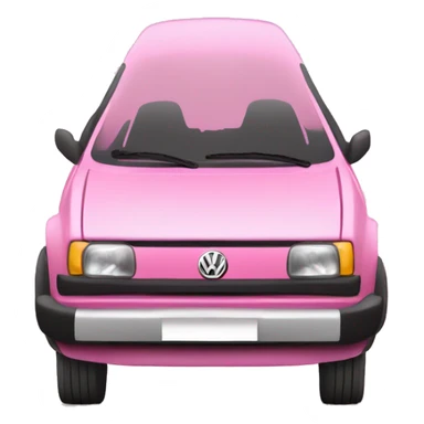 Pink Volkswagen Jetta  sticker