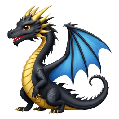 Fourth wing black morningstar dragon  sticker