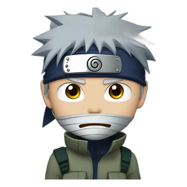 Kakashi Hatake with his Sharingan eye  sticker