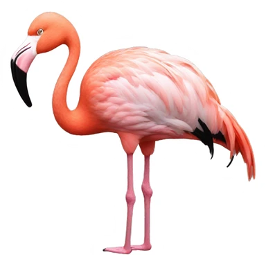 Flamingo with a basketball  sticker