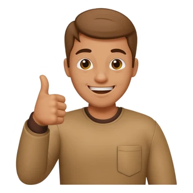 Buat gambar those bad tings guy dari sml yg sedang senang dan berikan jempol sticker