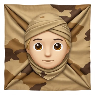 desert camouflage bandana sticker