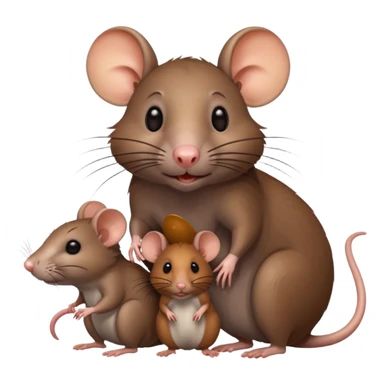 rat with family sticker