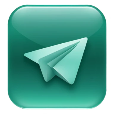 
dark green telegram logo icon without background sticker