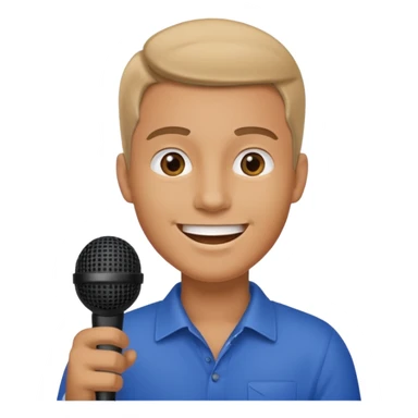 ramadan, man with microphone sticker