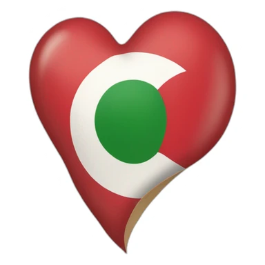 le drapeau de Madagascar avec des cœur partout sticker