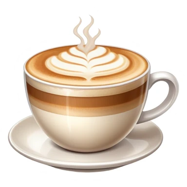 cappuccino with no drawing on foam sticker