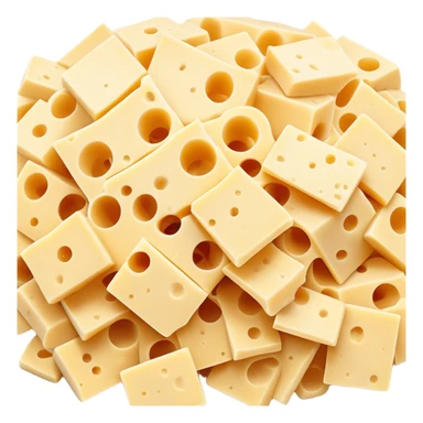 shredded white cheese sticker