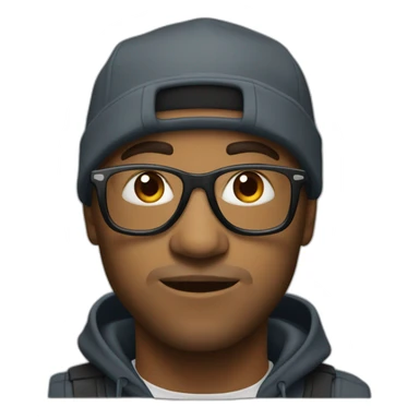 Jul le rappeur français en realiste sticker