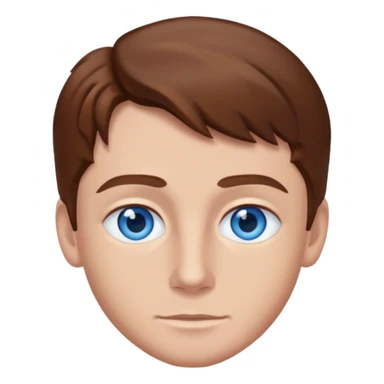 Mikey Graham with blue eyes, brown hair sticker