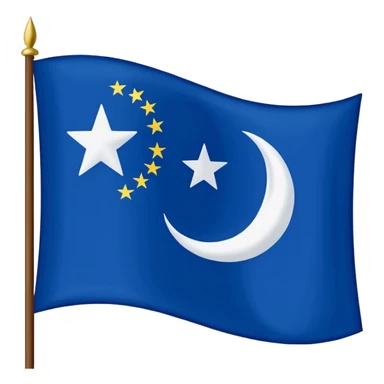 Gokturk flag emoji copy sticker