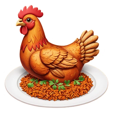 chicken tandoori with  tandoori redmasala rice sticker