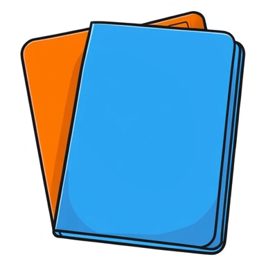 Blue folder  sticker
