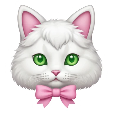 gato con un lazo rosa  sticker