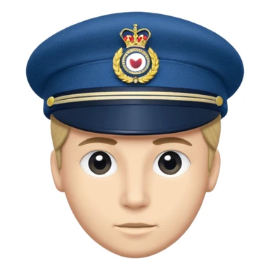 Royal Air Force air cadet beret that’s blue and has the badge pin sticker