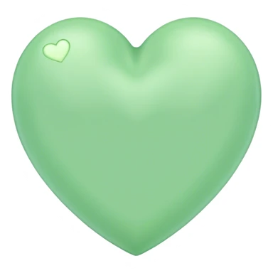 Green pastel heart  sticker