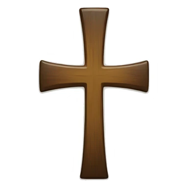 Simple Christian cross sticker