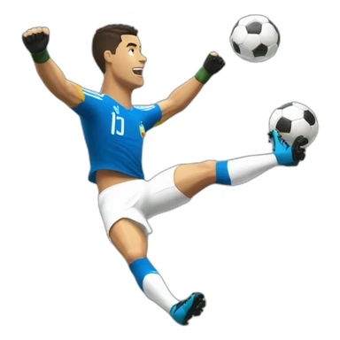 Ronaldo bicycle kick sticker