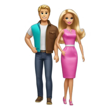 Barbie et ken sticker