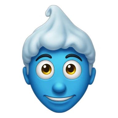 Blue genie floating ghost from Aladdin  sticker